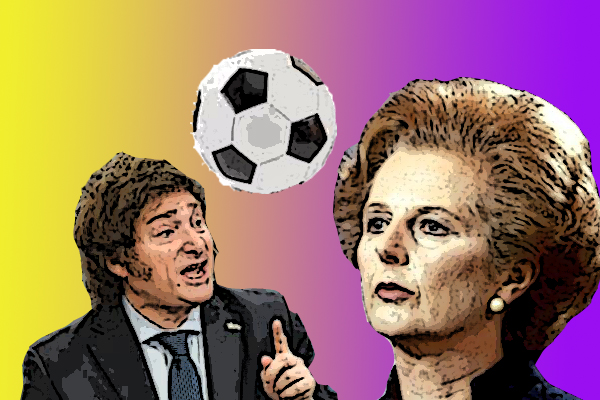 Milei y su admirada Margaret Thatcher, hacedora de la Premier